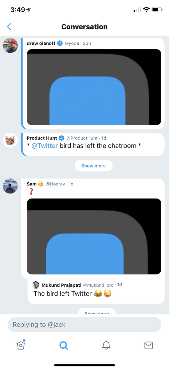 Перший погляд на новий прототип додатка Twitter, twttr