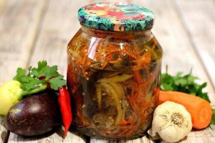 20 простих і смачних салатів із баклажанів на зиму