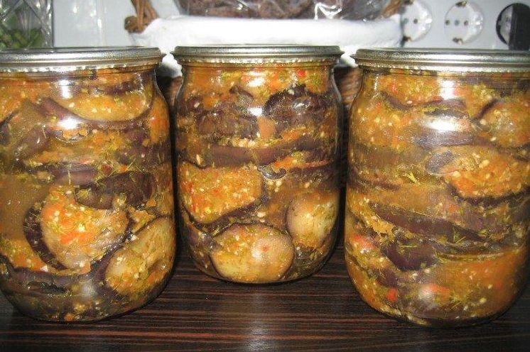 20 простих і смачних салатів із баклажанів на зиму